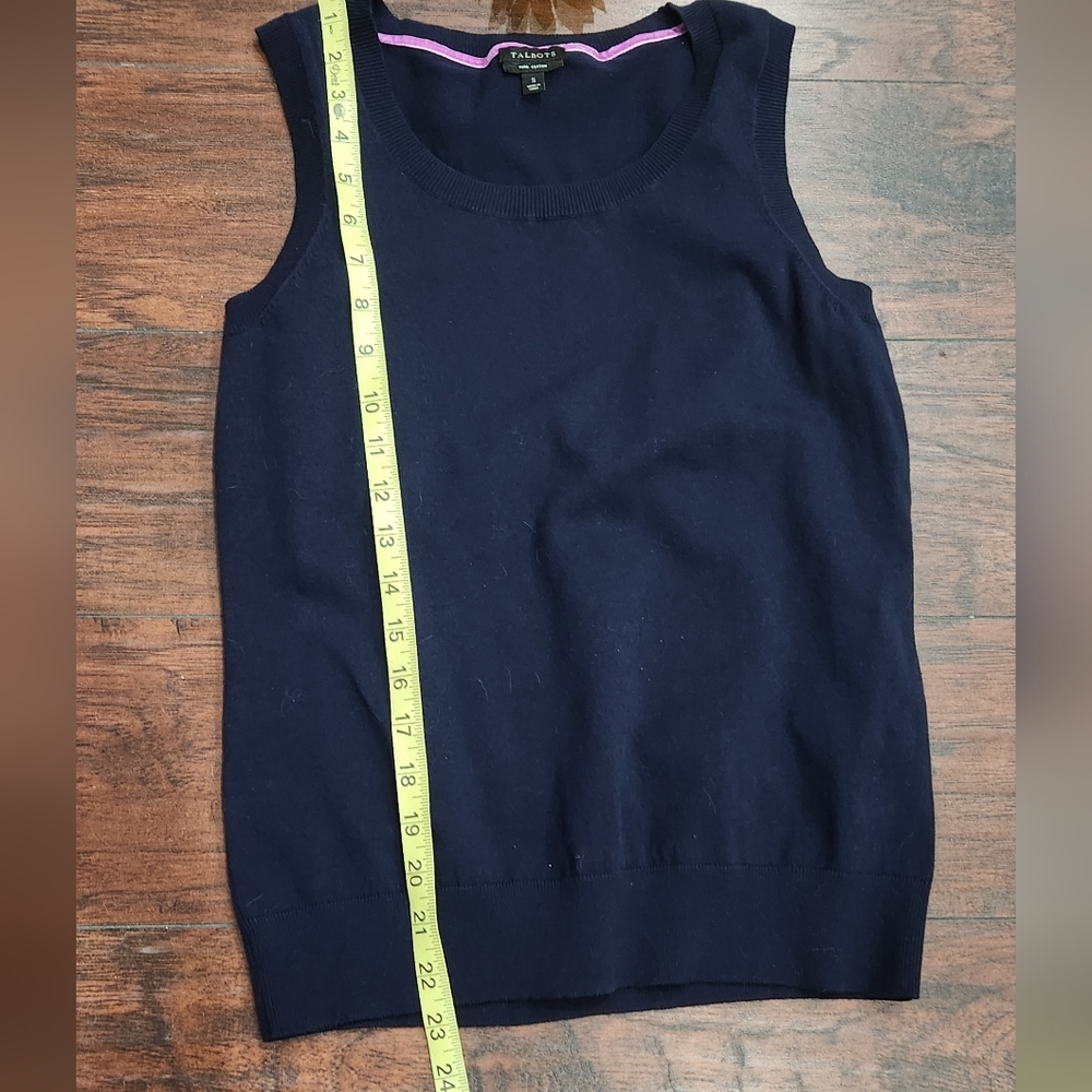 Talbots Lightweight Woven Stretch Keyhole Tank 🌀💓 - Picture 4 of 5